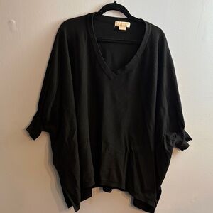MICHAEL Michael Kors Black Poncho Sweater